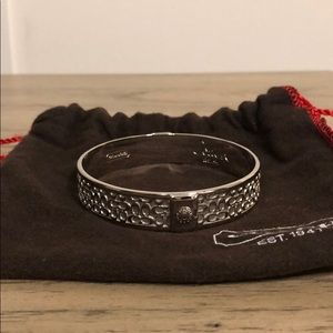 Coach bangle silver